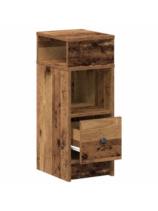 Noční stolky 2 ks se zásuvkou old wood 25 x 31 x 66 cm