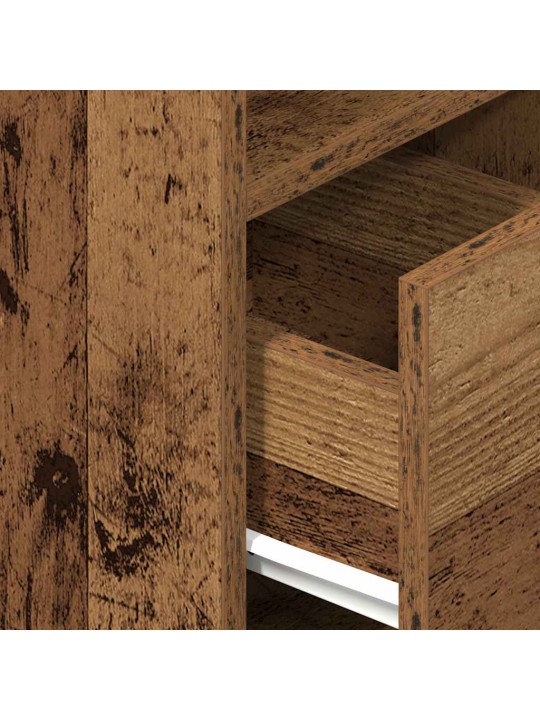 Noční stolky 2 ks se zásuvkou old wood 25 x 31 x 66 cm