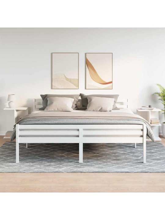 Noční stolky 2 ks bílý 46,5x29x61 cm kompozitní dřevo