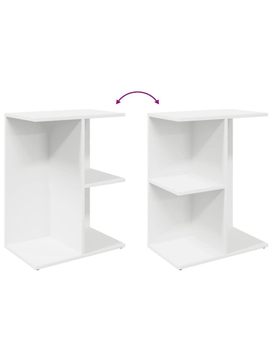 Noční stolky 2 ks bílý 46,5x29x61 cm kompozitní dřevo