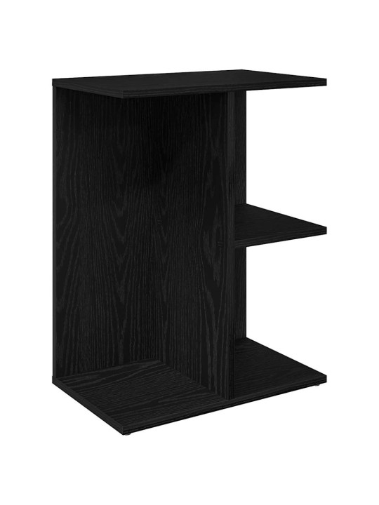 Noční stolky 2 ks černý dub 46,5x29x61 cm kompozitní dřevo