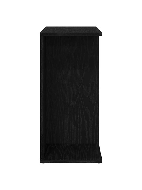 Noční stolky 2 ks černý dub 46,5x29x61 cm kompozitní dřevo