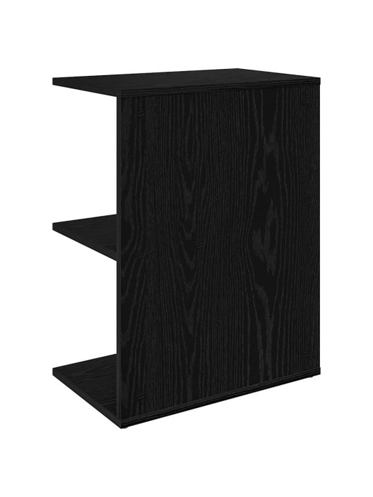 Noční stolky 2 ks černý dub 46,5x29x61 cm kompozitní dřevo