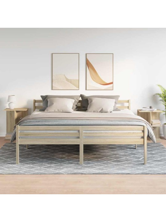 Noční stolky 2 ks dub sonoma 46,5x29x61 cm kompozitní dřevo