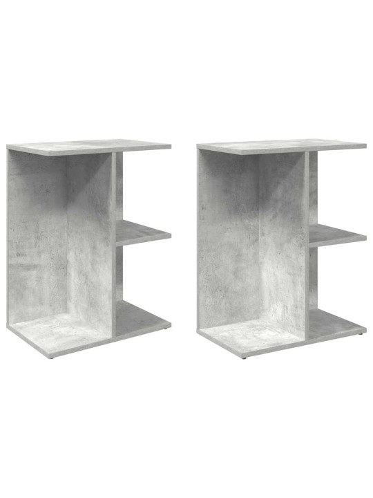Noční stolky 2 ks betonově šedý 46,5x29x61 cm kompozitní dřevo