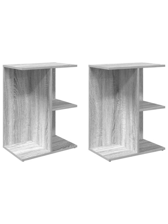 Noční stolky 2 ks šedý sonoma 46,5x29x61 cm kompozitní dřevo
