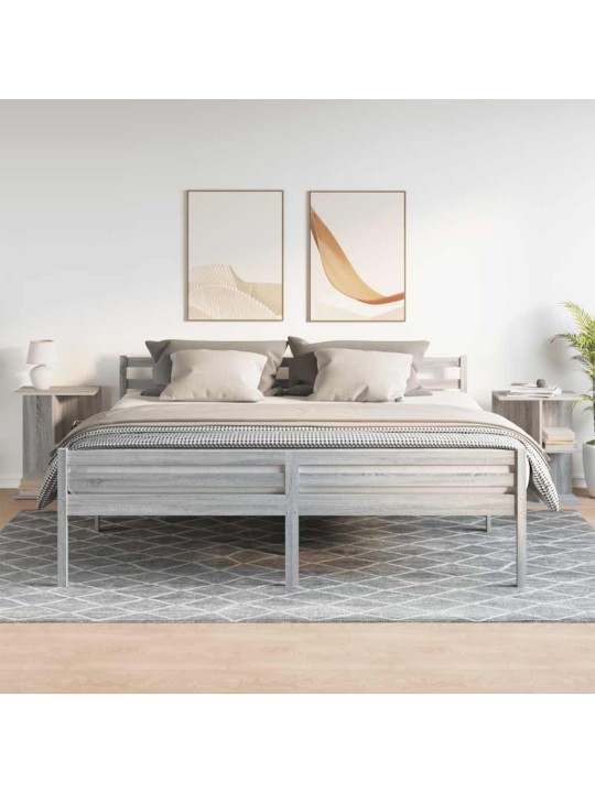 Noční stolky 2 ks šedý sonoma 46,5x29x61 cm kompozitní dřevo
