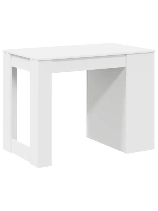 Psací stůl se zásuvkou a policí bílý 102x62x77,5 cm kompozit