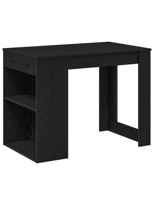 Psací stůl se zásuvkou a policí černý dub 102x62x77,5 cm