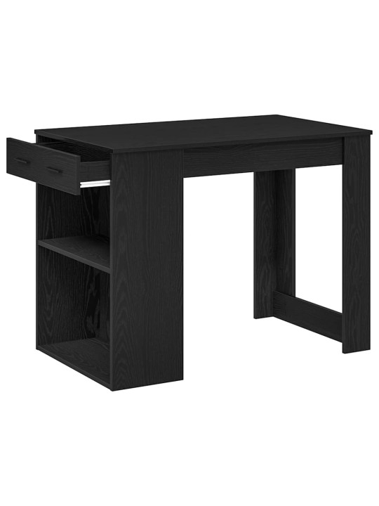 Psací stůl se zásuvkou a policí černý dub 102x62x77,5 cm