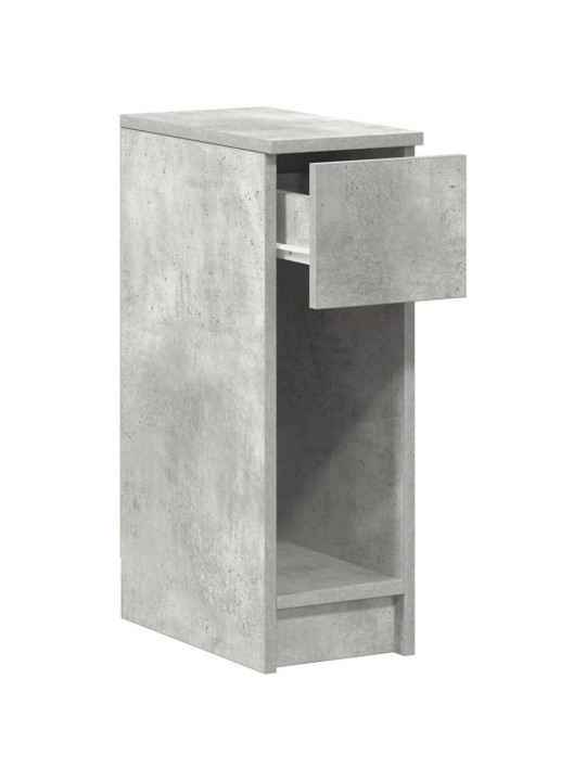 Noční stolky se zásuvkou 2 ks betonově šedá 20x36x60 cm