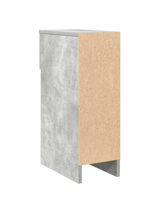 Noční stolky se zásuvkou 2 ks betonově šedá 20x36x60 cm