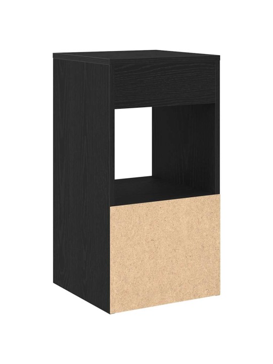 Noční stolky se zásuvkou 2 ks černý dub 35x34x66,5 cm