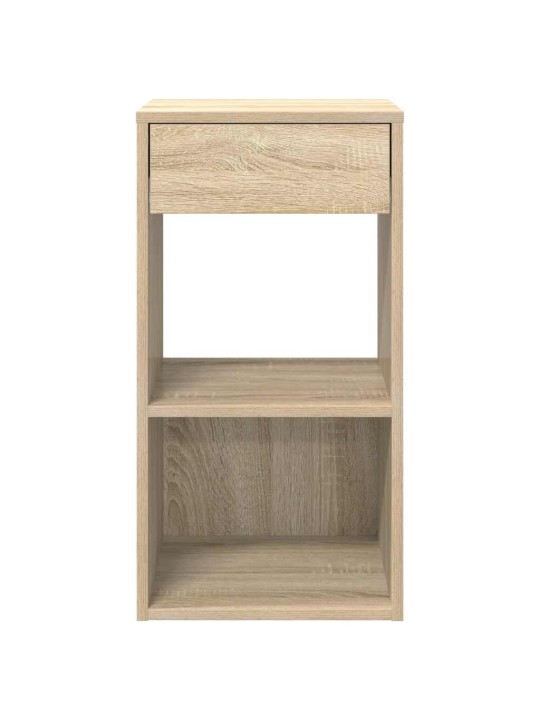 Noční stolky se zásuvkou 2 ks dub sonoma 35x34x66,5 cm