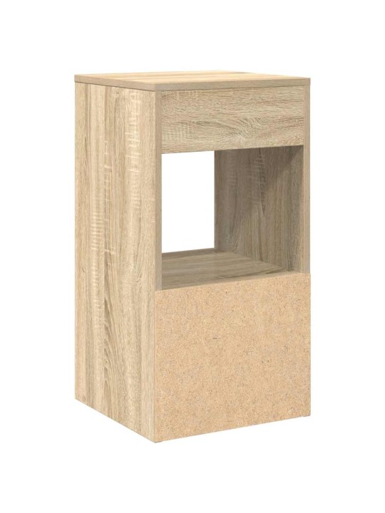 Noční stolky se zásuvkou 2 ks dub sonoma 35x34x66,5 cm