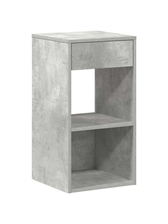 Noční stolky se zásuvkou 2 ks betonově šedá 35x34x66,5 cm