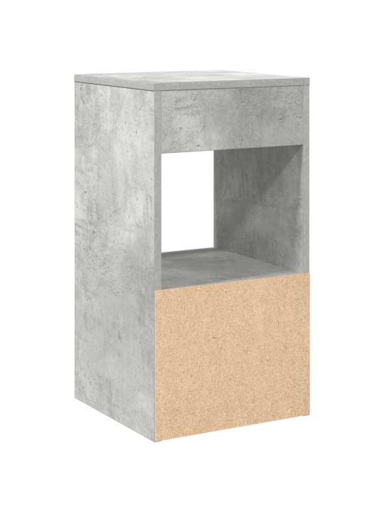 Noční stolky se zásuvkou 2 ks betonově šedá 35x34x66,5 cm