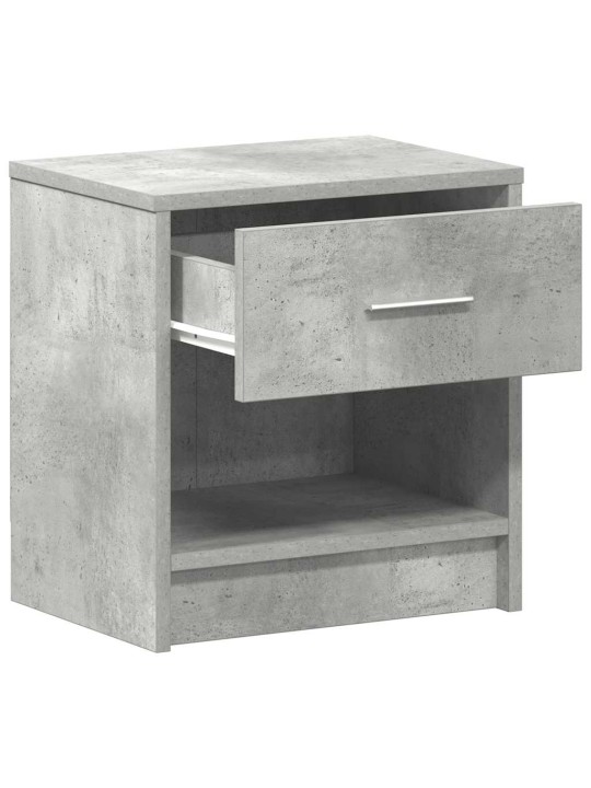 Noční stolky 2 ks se zásuvkou betonově šedé 39 x 28 x 41 cm