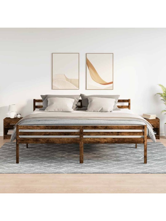 Noční stolky 2 ks se zásuvkou kouřový dub 39 x 28 x 41 cm