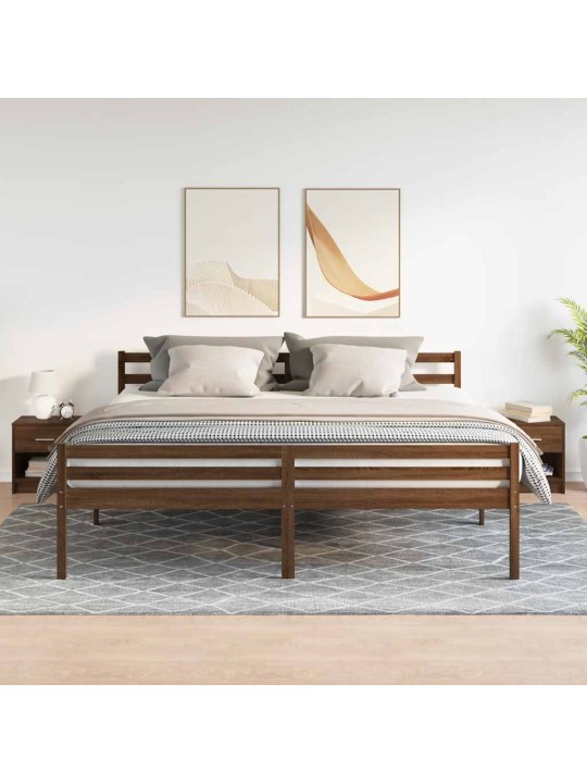 Noční stolky 2 ks se zásuvkou hnědý dub 39 x 28 x 41 cm