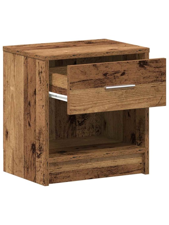 Noční stolky 2 ks se zásuvkou old wood 39 x 28 x 41 cm