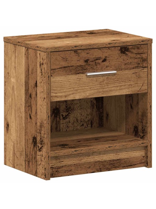 Noční stolky 2 ks se zásuvkou old wood 39 x 28 x 41 cm