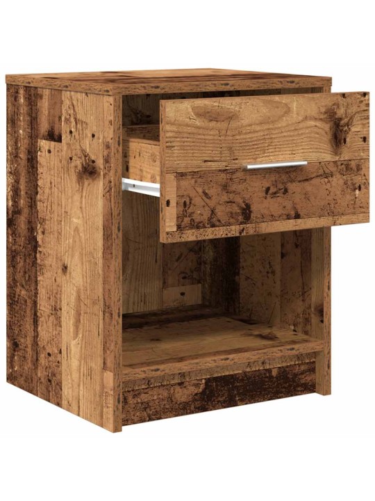 Noční stolek se zásuvkou old wood 40 x 34 x 50 cm