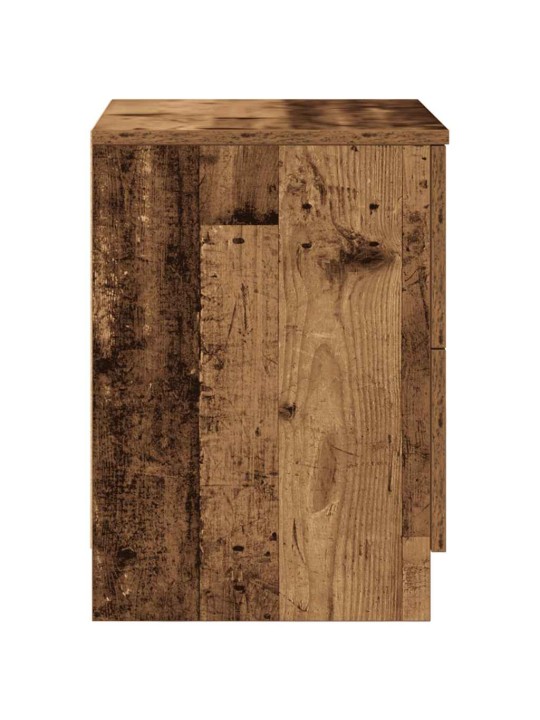 Noční stolky 2 ks se 2 zásuvkami old wood 40 x 36 x 50 cm