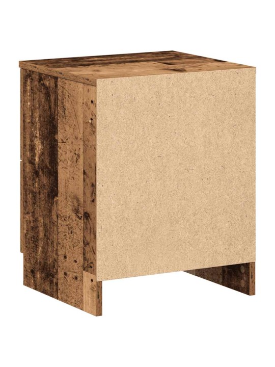 Noční stolky 2 ks se 2 zásuvkami old wood 40 x 36 x 50 cm