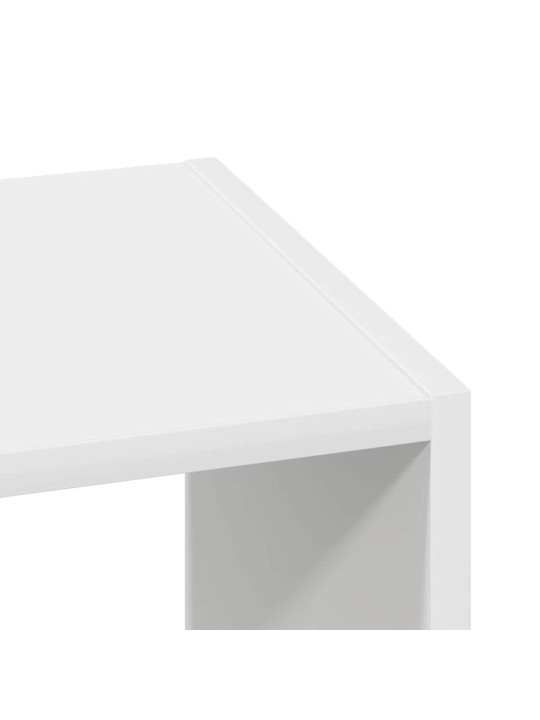 Stohovatelné knihovna bílá 30x30x80 cm kompozitní dřevo