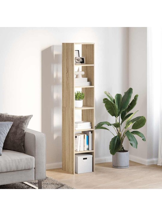 Stohovatelné knihovny 2 ks dub sonoma 30x30x80 cm kompozit