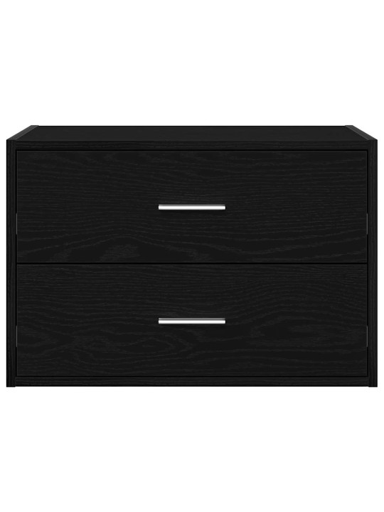 Vida skříňka s 2 zásuvkami černý dub 60x31x40 cm kompozitní dřevo
