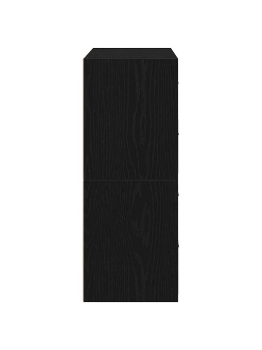 Vida skříňky s 2 zásuvkami 2 ks černý dub 60x31x40 cm kompozitní dřevo