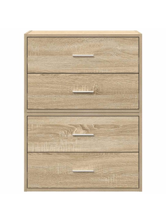 Vida skříňky s 2 zásuvkami 2 ks dub sonoma 60x31x40cm kompozitní dřevo