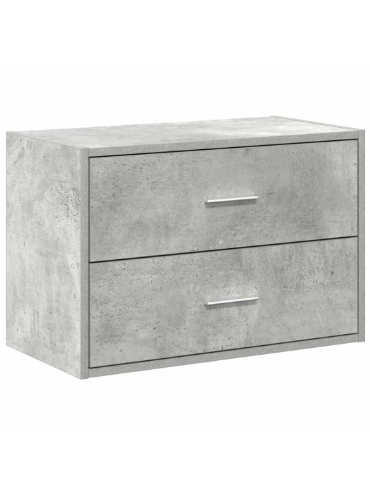 Vida skříňka s 2 zásuvkami betonově šedá 60x31x40 cm kompozitní dřevo