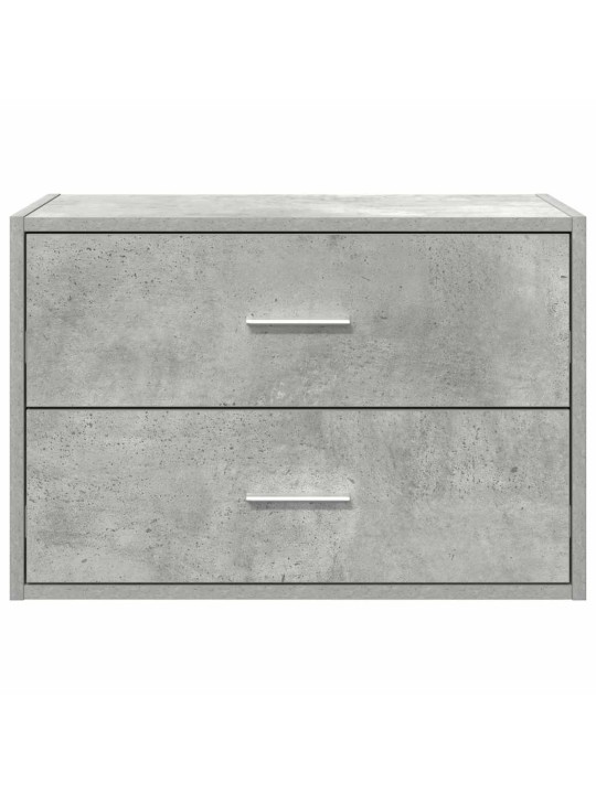 Vida skříňka s 2 zásuvkami betonově šedá 60x31x40 cm kompozitní dřevo