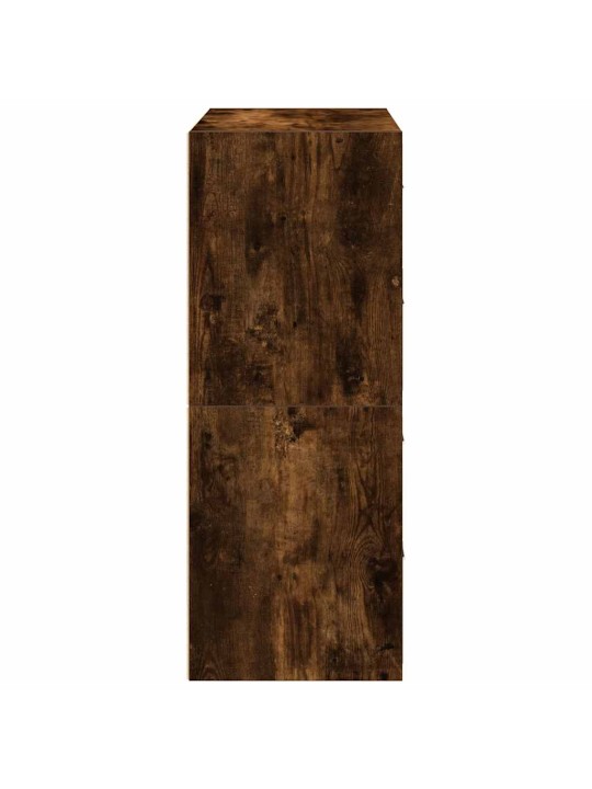 Vida skříňky s 2 zásuvkami 2ks kouřový dub 60x31x40cm kompozitní dřevo