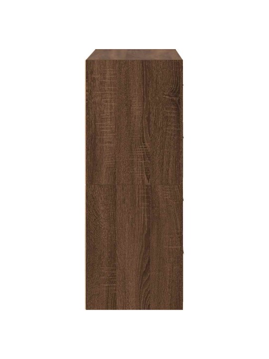 Vida skříňky s 2 zásuvkami 2 ks hnědý dub 60x31x40 cm kompozitní dřevo