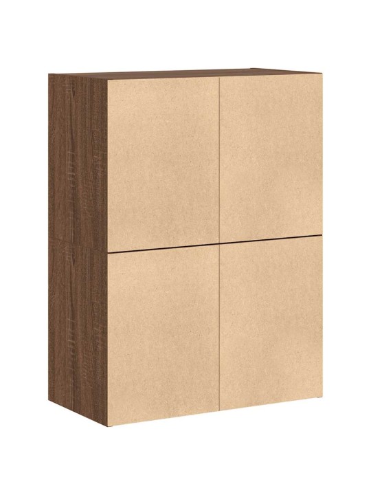 Vida skříňky s 2 zásuvkami 2 ks hnědý dub 60x31x40 cm kompozitní dřevo