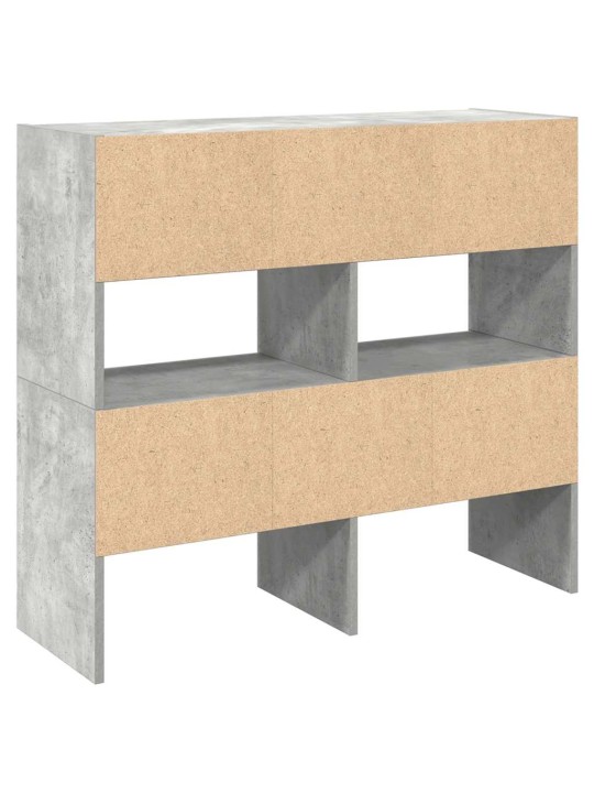 Stohovatelné botníky 2 ks betonově šedá 89,5x30x40 cm