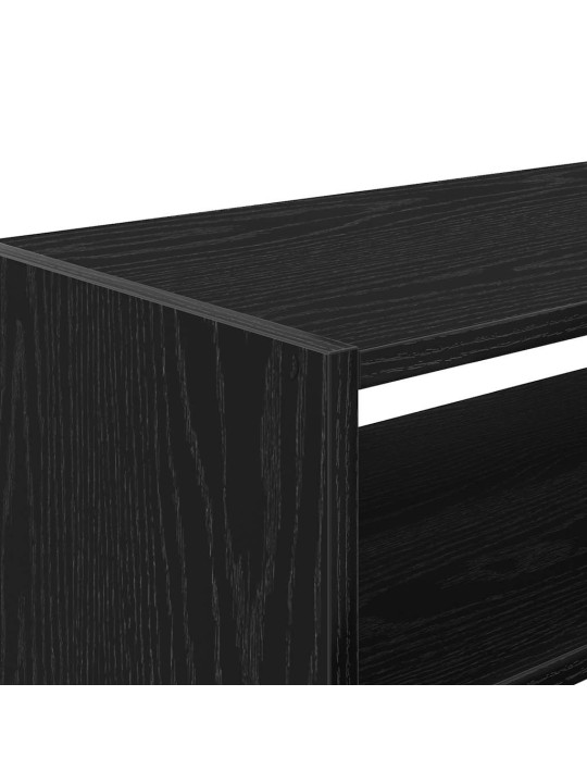 Stojany na boty 2 ks stohovatelné černý dub 60x30x30,5 cm
