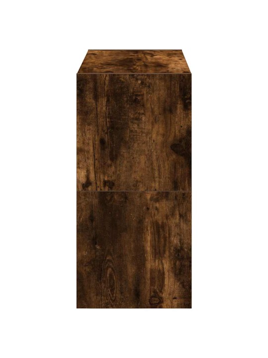 Stohovatelné botníky 2 ks kouřový dub 60x30x30,5 cm