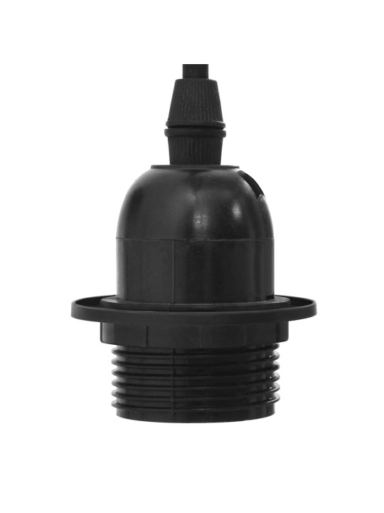 Závěsné svítidlo se 3 držáků lamp e27 černé metal