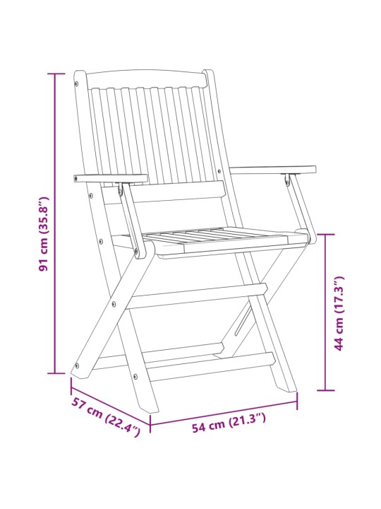 9dílný zahradní jídelní set 180x90x75 cm masivní akáciové dřevo