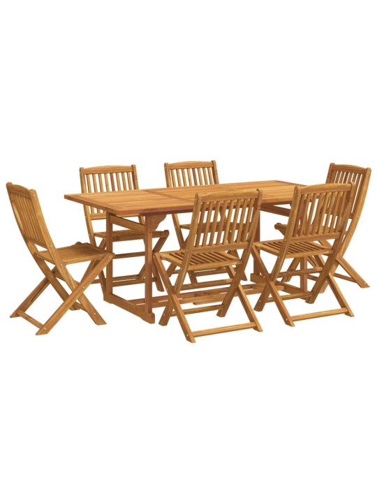 7dílný zahradní jídelní set 180x90x75 cm masivní akáciové dřevo