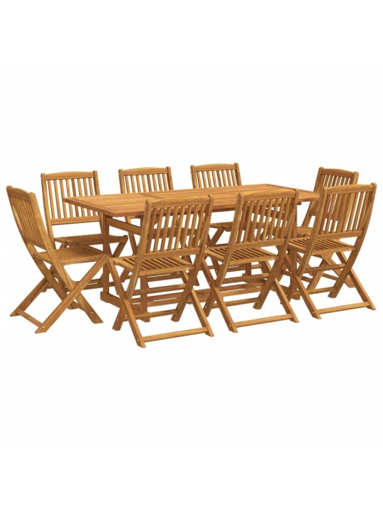 9dílný zahradní jídelní set 180x90x75 cm masivní akáciové dřevo