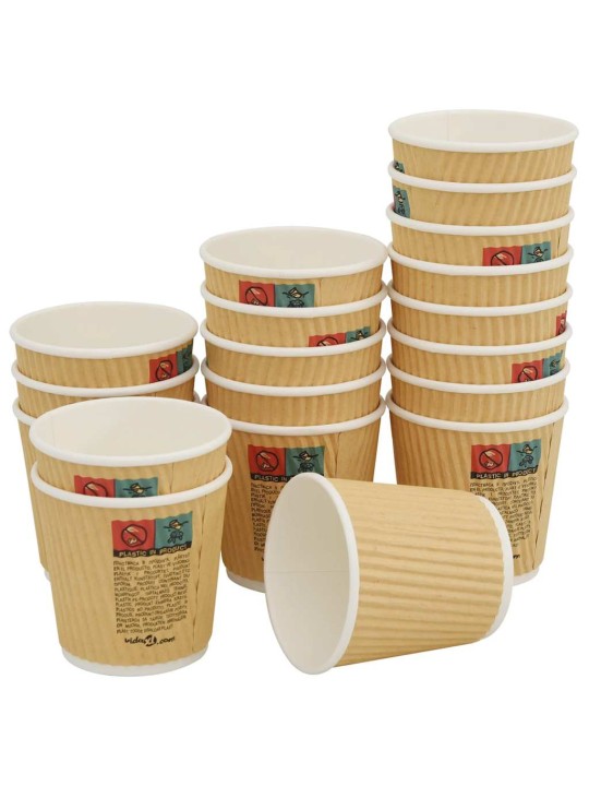 Papírové kelímky na kávu 1000 pcs 4oz 100ml hnědé