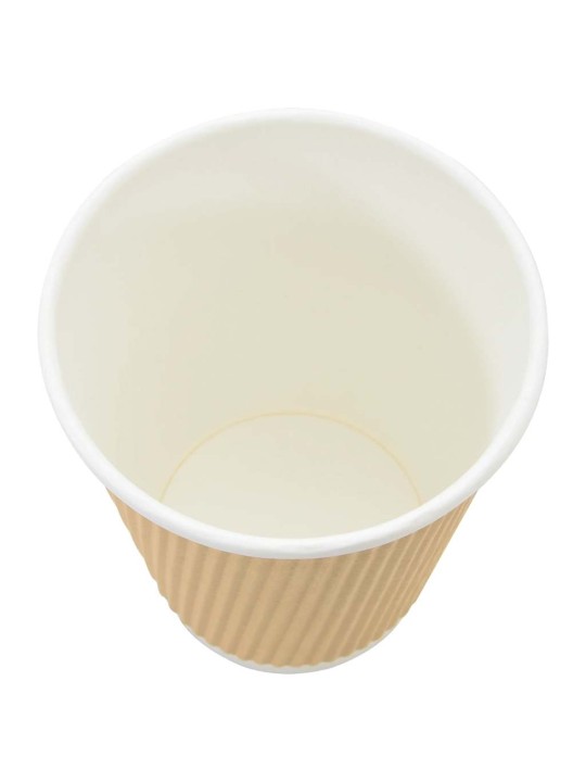 Papírové kelímky na kávu 500 pcs 12oz 300ml hnědé