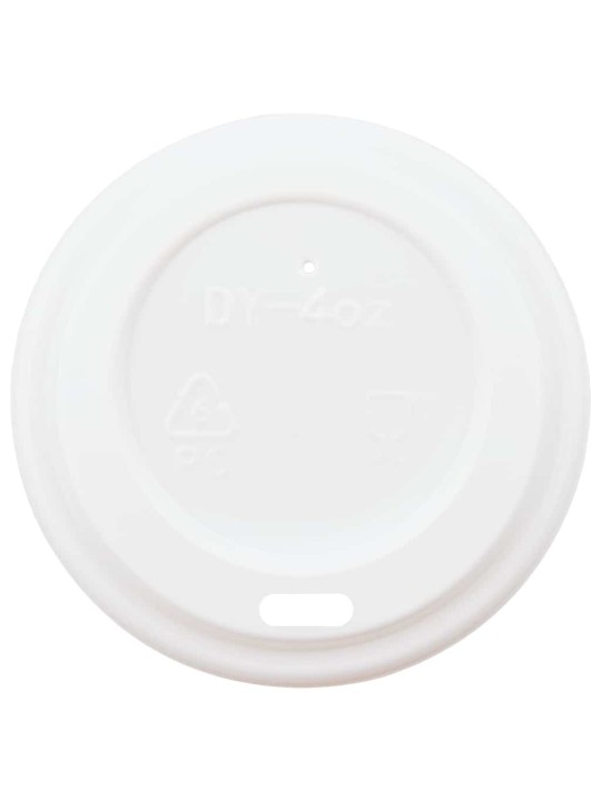 Papírové víčka na kávu ø60 mm 4oz 1000 pcs bílé plast