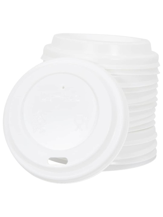 Papírové víčka na kávu ø60 mm 4oz 1000 pcs bílé plast